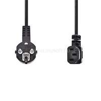 NEDIS táp kábel IEC-320-C13, 3 x 0.75 mm, pipa csatlakozó, hossz 2m, CEGL10020BK20 (CEGL10020BK20)