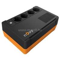 NJOY 600VA - Soter 600 Szünetmentes Tápegység (4 Schuko kimenet, USB, AVR, line-interaktív, fekete) (PWUP-LI060SR-AZ01B)