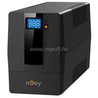 NJOY UPS + AVR Horus Plus 600, 600VA, 360W, Line-Interactive, Szünetmentes tápegység, LCD Touch display (PWUP-LI060H1-AZ01B)