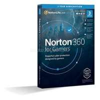 NORTONLIFELOCK Norton 360 FOR GAMERS 50 GB HUN 1 Felhasználó 3 gép 1 éves dobozos vírusirtó szoftver (21418946)