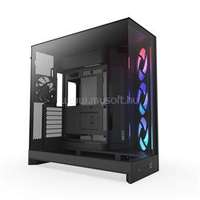 NZXT H9 Flow RGB 2025 fekete (táp nélküli) ablakos E-ATX ház (CM-H92FB-R1)