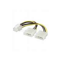 OEM 2db Molex Power 4pin -> Power 6pin M/F adapter (XFYKABTAPPCIE6)