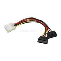 OEM Molex Power 4pin -> 2 SATA Power M/F tápkábel (XFYKAB52SATA)