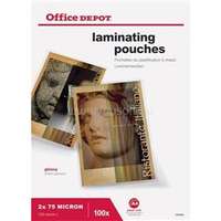 OFFICE DEPOT A4 2x75mic 100db-os lamináló fólia (OFFICE_DEPOT_3384952)