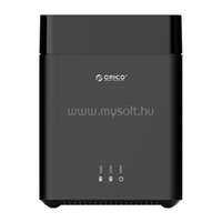 ORICO Külső HDD tároló 3.5" - DS200U3-EU-BK /102/ (2 fiók, USB-A 3.0, Max.: 2x10TB, fekete) (ORICO-DS200U3-EU-BK-BP)