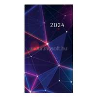 PERIOD Abstract 2024-es álló Blue papír zsebnaptár (P4114-4376)