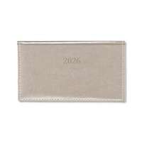 PERIOD Border Ezüst 2026 fekvő körbevarott zsebnaptár (P4114-4575)