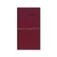 PERIOD Standard 2026 álló bordó műbőr zsebnaptár (P4114-4541)