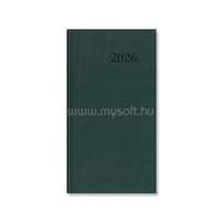 PERIOD Standard 2026 álló zöld műbőr zsebnaptár (P4114-4542)