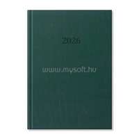 PERIOD Standard 2026 B5 heti beosztású zöld műbőr határidőnapló (P4114-1957)
