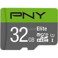 PNY MICROSD ELITE 32GB Class 10/UHS-I U1 microSDHC memóriakártya (P-SDU32GU185GW-GE)