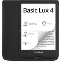 POCKETBOOK e-Reader - PB618 BASIC LUX4 (fekete, 6" E-Ink Carta, Cpu: 1GHz, 512MB, 8GB, 1300mAh, wifi, USB-C, mSD olvasó) (PB618-P-WW)