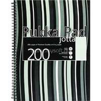 PUKKA PAD Jotta Pad A5 PP 200 oldalas fekete csíkos vonalas spirálfüzet (A15551021)