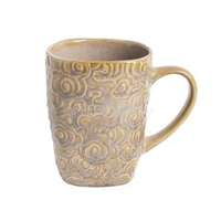 QX IMPEX KFT IRIS kerámia bögre virágos drapp 400ml (QX_IMPEX_KFT_171213)