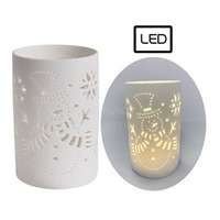 QX IMPEX KFT IRIS porcelán lámpás hóember, ledes (QX_IMPEX_KFT_181809)