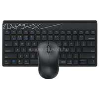 RAPOO 8000M vezeték nélküli billentyűzet + egér (magyar, fekete) (RAPOO_190800)