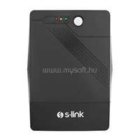S-LINK MIGHT U100 1000VA szünetmentes tápegység (1000VA, 12V7Ah*2, 600W, Line-Interactive, 4 db töltő aljzat) (S-LINK_40023)