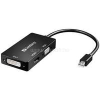 SANDBERG Kábel Átalakító - Adapter MiniDP>HDMI+DVI+VGA (SANDBERG_509-12)