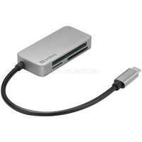 SANDBERG USB-C Multi Card Reader Pro kártyaolvasó (USB-C; SD/SDHC/SDXC/CF/MMC/T-Flash/MicroSD) (SANDBERG_136-38)