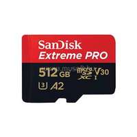 SANDISK 214507, MICROSD EXTREME PRO KÁRTYA 512GB, 200/140 MB/s, A2 C10 V30 UHS-I U3 (214507)