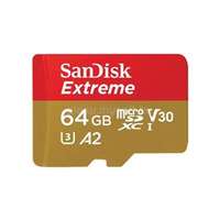 SANDISK Extreme 64 GB UHS-I (U3) V30 microSDXC (SDSQXAH-064G-GN6GN)
