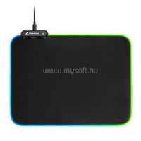 SHARKOON Egérpad - 1337 Gaming Mat RGB V2 360 (360 x 270 x 3 mm, RGB LED, lecsatlakoztatható USB kábel, fekete) (4044951029976)