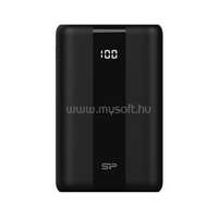 SILICON POWER Akkubank - 30000mAh QX55 PowerBank Fekete (USB1- USB2: DC 5V/2.4A, USB3:Type-C :DC 12V/1.5A, Lightning) (SP30KMAPBKQX550K)