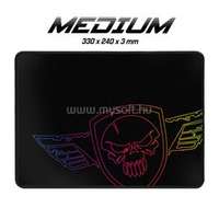 SPIRIT OF GAMER Darkskull Mouse Pad - M egérpad (330 x 240 x 3mm; varrott szélek; fekete) (SPIRIT_OF_GAMER_SOG-PAD02M)