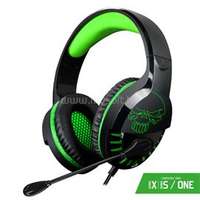 SPIRIT OF GAMER PRO-H3 Xbox gamer headset (Xbox One/Series X/S, 3.5mm jack, hangerőszabályzó, 1m kábel, zöld) (SPIRIT_OF_GAMER_MIC-PH3XXS)