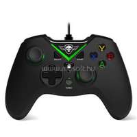 SPIRIT OF GAMER Gamepad - PGX WIRED Green (USB, 1,8m kábel, Vibration, Xbox ONE és PC kompatibilis, fekete-zöld) (SPIRIT_OF_GAMER_SOG-WXB1)