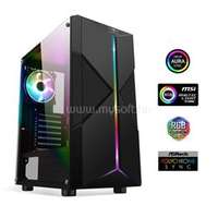 SPIRIT OF GAMER CLONE 3 RGB Fekete (Táp nélküli) ablakos ATX ház (SPIRIT_OF_GAMER_8001RA)