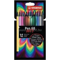 STABILO Pen 68 brush ARTY 12db-os ecsetfilc készlet (STABILO_568/12-21-20)