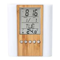 TOO PHC-300-LB bambusz digitális óra írószertartóval (PHC-300-LB)