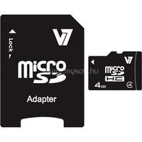 V7 MICROSDHC CARD 4GB CL4 INCL SD ADAPTER RETAIL (VAMSDH4GCL4R-2E)