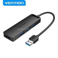 VENTION 4-Portos USB 3.0 Hub táppal 0,15m (fekete) (CHLBB)