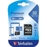 VERBATIM 32 GB Class 10/UHS-I (U1) microSDHC memóriakártya + adapter (VERBATIM_44083)