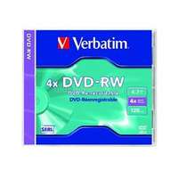 VERBATIM DVD-RW 4,7GB 4X normál tokos DVD lemez (VERBATIM_DVDVU-4)