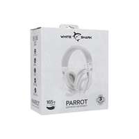WHITE SHARK PARROT-W/G, GH-2440W/G vezetékes gamer headset (fehér/szürke) (GH-2440W/G)