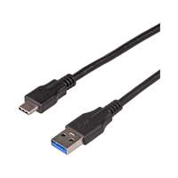 Akyga Akyga AK-USB-15 USB3.1 Type-C / USB A cable 1m Black