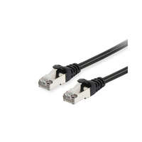 Equip Equip Kábel - 606101 (S/FTP patch kábel, CAT6A, LSOH, PoE/PoE+ támogatás, fekete, 0,25m)