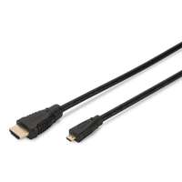 Assmann Assmann HDMI-microHDMI High Speed Ethernet connection cable type D - A M/M 2m Black