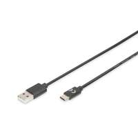 Assmann Assmann USB Type-C connection cable type C to A M/M 1,8m Black