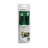 Belkin Belkin HDMI-HDMI High Speed with Ethernet Cable 2m Gold Connector Black