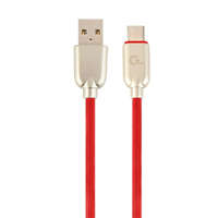Gembird Gembird CC-USB2R-AMCM-1M-R Premium rubber Type-C USB charging and data cable 1m Red