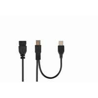 Gembird Gembird CCP-USB22-AMAF-3 Dual USB 2.0 A-plug A-socket extension cable 0,9 m Black