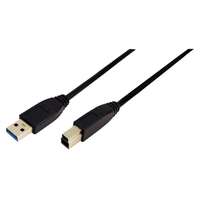 Logilink Logilink USB3.0 Connection A->B 2x male cable 2m Black