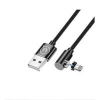 Usams Usams U54 Right-angle Aluminum Alloy Magnetic Charging Cable Lightning 1m Black