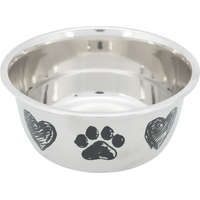 Trixie mintás rozsdamentes tál 1L