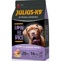 Julius K-9 Puppy&junior Hypoallergenic bárány,rizs Ételallergiás kölyök kutyák részére 12kg