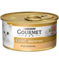 GOURMET GOLD Pulykával pástétom nedves macskaeledel 85g